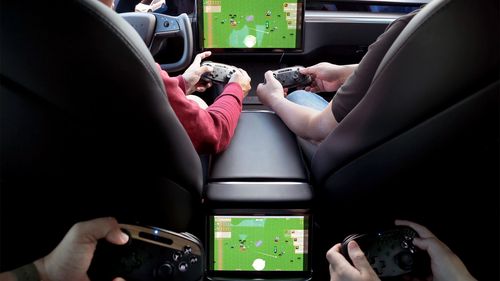 特斯拉車主專屬遊戲天地!有哪些遊戲能玩?竟然可以四人對戰?