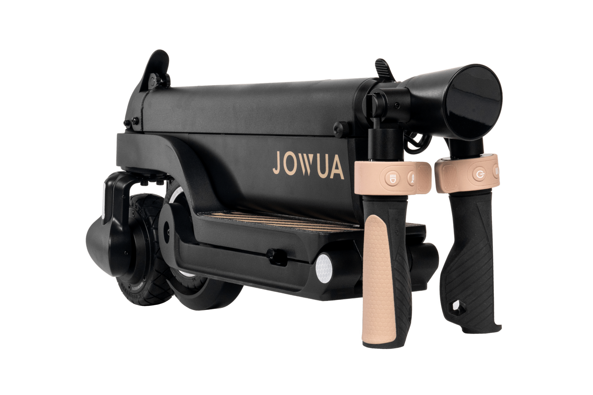台灣 JOWUA 的折疊電動滑板車|LR,以大容量電池和 JOWUA 品牌為特色。.