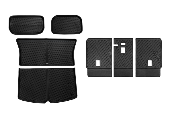 易開式防水行李廂墊+椅背墊組合(Model Y)