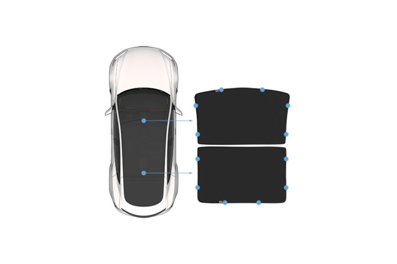 玻璃車頂遮陽簾(Model S)