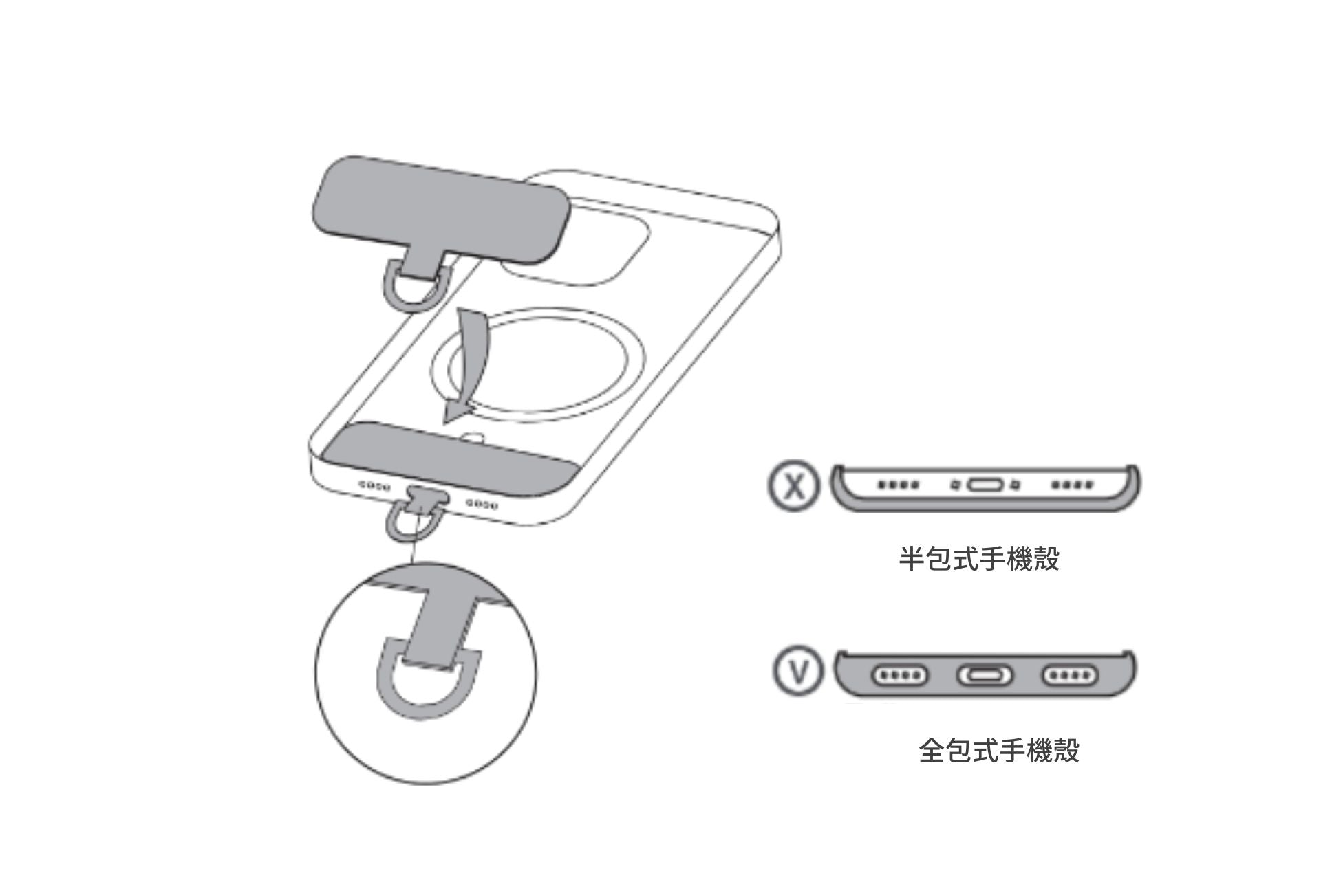 MagSafe 透明支架保護殼＋掛繩夾片組 (iPhone 16 系列)