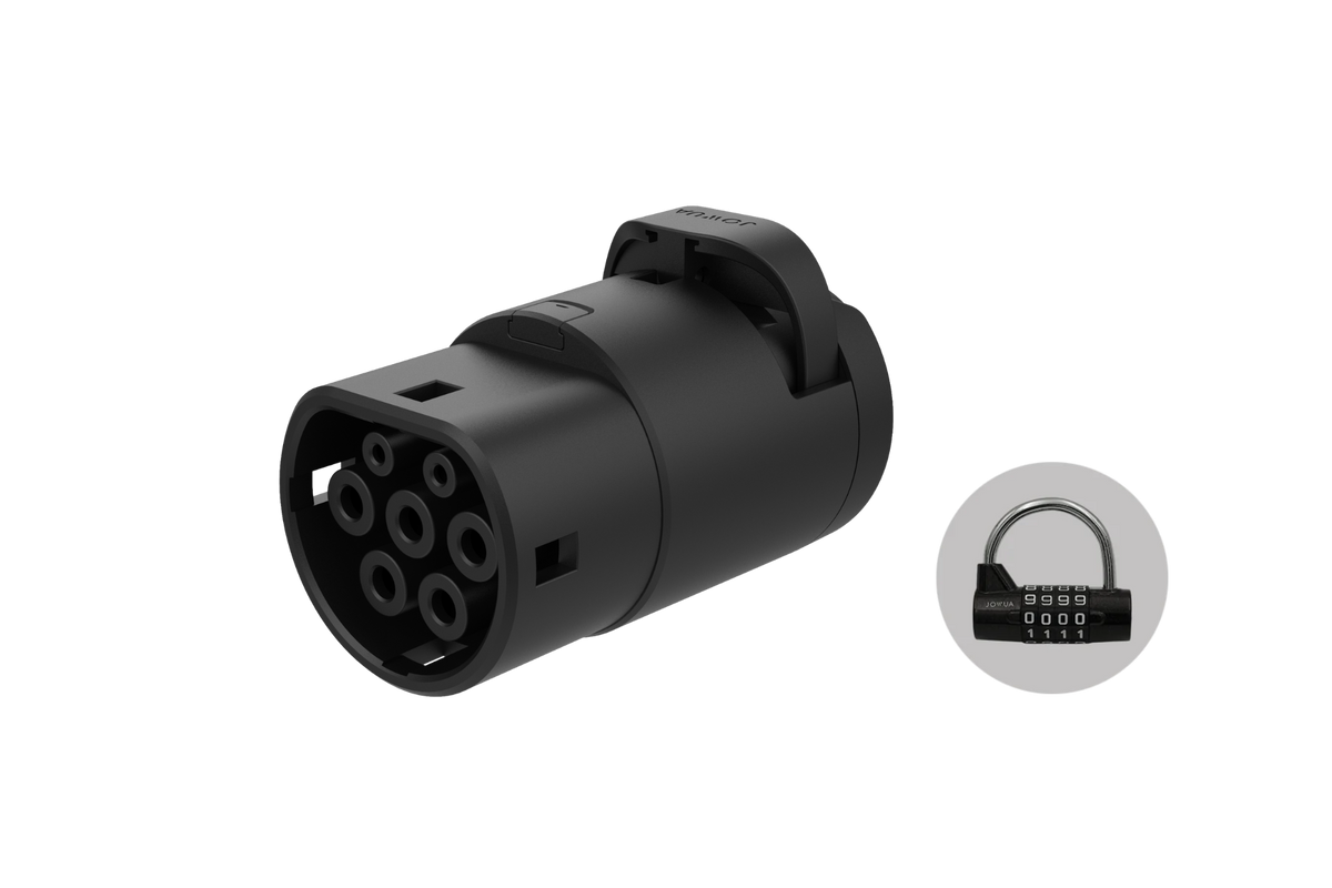 J1772 to CCS2-AC (TYPE2) 轉接頭（V3.5 全相容CCS2溫控防拔款）